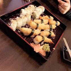 Kohiro Sushi - California and fried shrimps