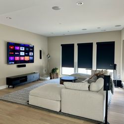 Epic Media Solutions - 7.4.2 Dolby Atmos KEF set up. Home owner loved the 3D surround sound setup! Home Theater