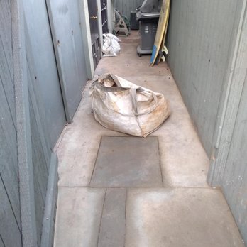 Rooter Solutions Plumbers San Diego - Very small and very nice concrete repair...much smaller that trenching the entire 100" length of our patios! - Plumbing Near Me - San Diego, California Rooter Solutions Plumbers San Diego - Very small and very nice concrete repair...much smaller that trenching the entire 100" length of our patios! - Plumbing Near Me - San Diego, California