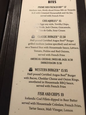 Menu photo 3 Back Bar Reno, NV Menu photo 3 Back Bar Reno, NV