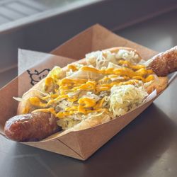 Dave's Dogs Grill - Kraut Dog with Bratwurst