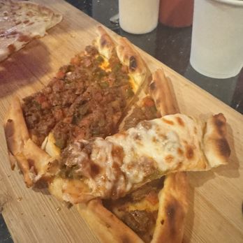 Sultan's Kebab - HALF&HALF pide: with half cheese and half steak. - Mediterranean Near Me - Livermore, California Sultan's Kebab - HALF&HALF pide: with half cheese and half steak. - Mediterranean Near Me - Livermore, California