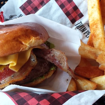 Twin Peaks - This was call the hangover burger - Sports Bars Near Me - Olathe, Kansas Twin Peaks - This was call the hangover burger - Sports Bars Near Me - Olathe, Kansas