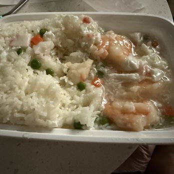 Red Bowl Asian Bistro - Shrimp lobster sauce combo with white rice - Chinese Near Me - Ormond Beach, Florida