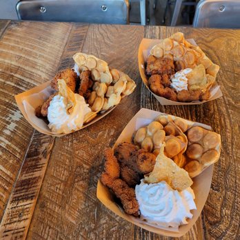 Churro Nest - Three churro chicken and waffles! - Coffee & Tea Near Me - Tempe, Arizona