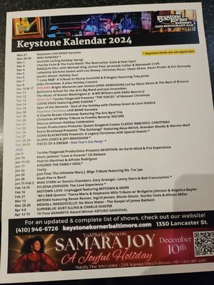 Menu photo 6 Keystone Korner Baltimore, MD