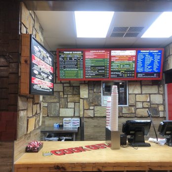 Cook Out - menus on a stone wall - Fast Food Near Me - Manning, South Carolina