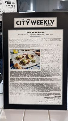 Menu photo 3 Santo Taco Salt Lake City, UT