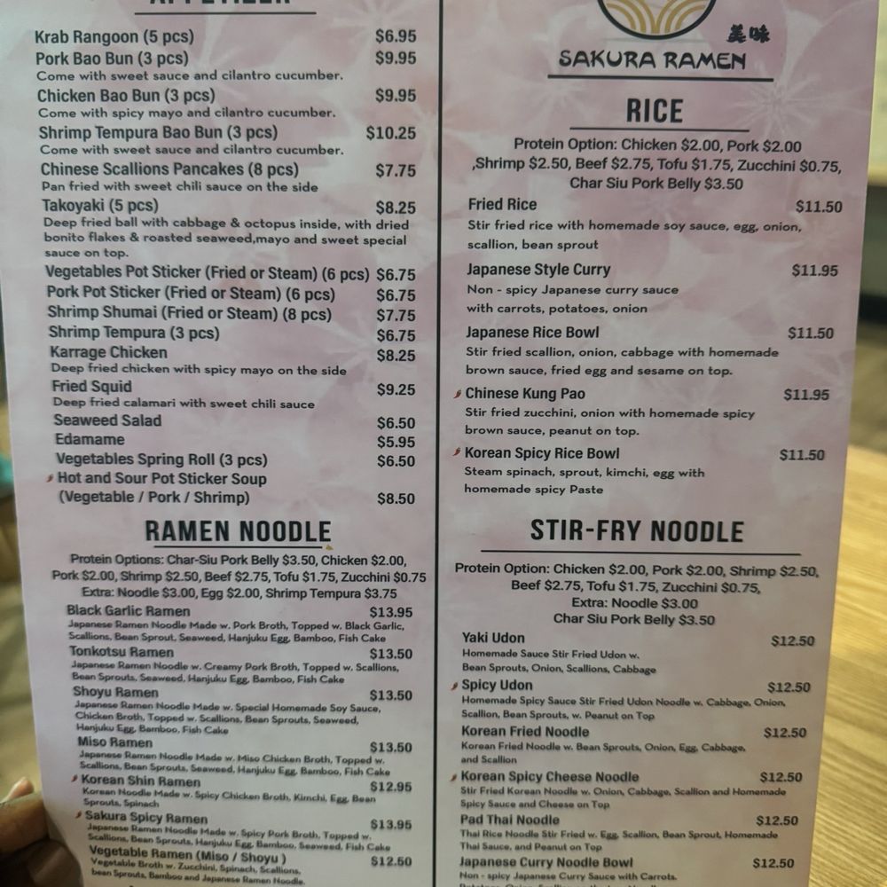 Sakura Ramen - Menu - Ramen Near Me - Coral Springs, Florida Sakura Ramen - Menu - Ramen Near Me - Coral Springs, Florida