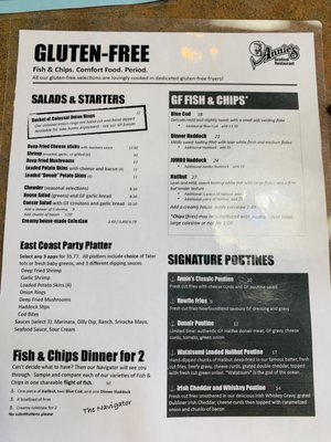 Menu photo 2 Annie's Seafood Restaurant Stratford, ON