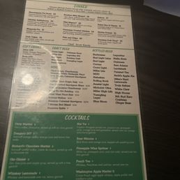 A menu