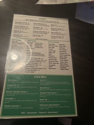 Menu photo 1 Shenanigans Lake Harmony, PA