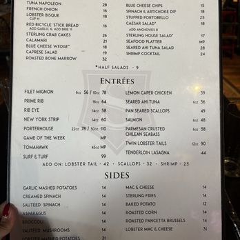 Sterling Steak And Lounge - Menu - Steakhouses Near Me - Park City, Utah