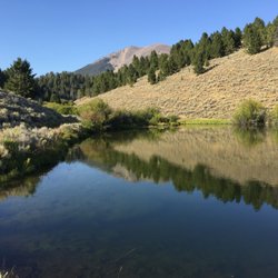 Beaverhead Adventures - Baldy Mountain in the background. You could see the fish on the clear waters :-)