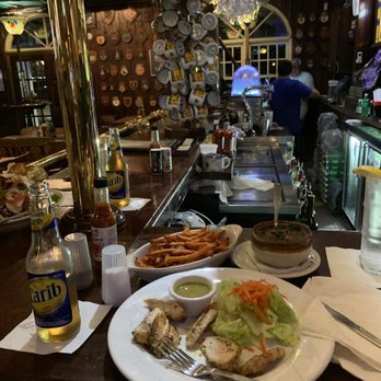 Pusser's Road Town Pub - Eating at the bar. Large portions so I ordered too much. - Bars Near Me - Tortola, Virgin Islands Pusser's Road Town Pub - Eating at the bar. Large portions so I ordered too much. - Bars Near Me - Tortola, Virgin Islands