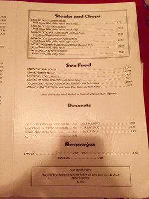 Menu photo 4 Donohue's Steak House New York, NY Menu photo 4 Donohue's Steak House New York, NY