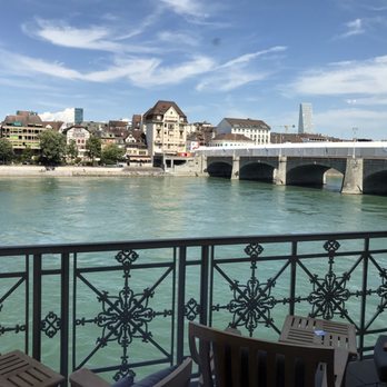 Grand Hotel Les Trois Rois - View from the common room just past the lobby.  Views from the hotel rooms are even better due to a slightly higher perspective. - Hotels Near Me - Basel, BS