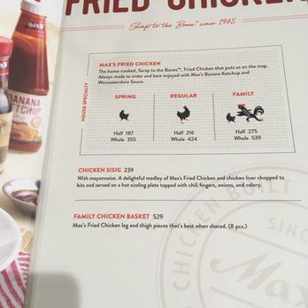 Max's Restaurant - Menu - Restaurants Near Me - Mandaluyong, NCR
