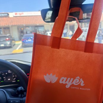 Ayer Coffee - Free bag because we got 3 drinks - Coffee & Tea Near Me - Tustin, California Ayer Coffee - Free bag because we got 3 drinks - Coffee & Tea Near Me - Tustin, California