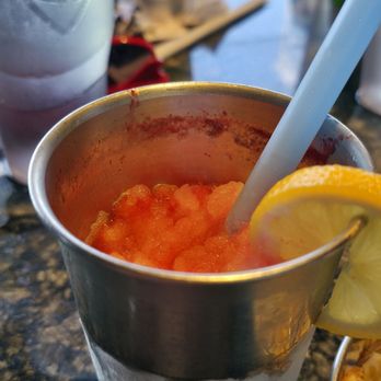 Topgolf - Blackberry frozen margarita. Come on guys :[ i took a super tiny sip out of this at this point before realizing i should snap a photo. - Golf Near Me - Little Rock, Arkansas