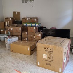 Cross Country Movers - About 40 boxes, 55" TV, recliner in box, etc.