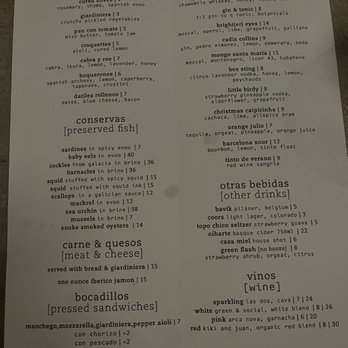 Bar Plata - Menu - Cocktail Bars Near Me - Missoula, Montana