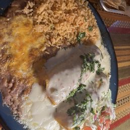 White enchiladas