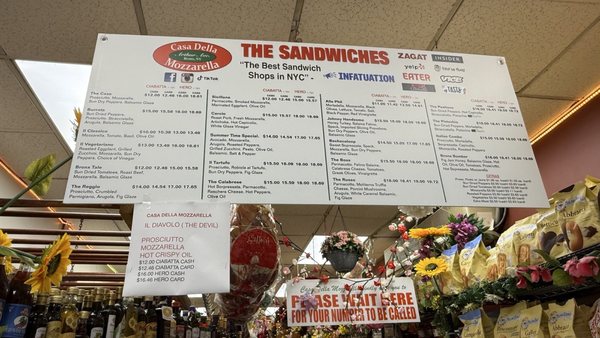 Menu photo 1 Casa Della Mozzarella Italian Deli Bronx, NY Menu photo 1 Casa Della Mozzarella Italian Deli Bronx, NY