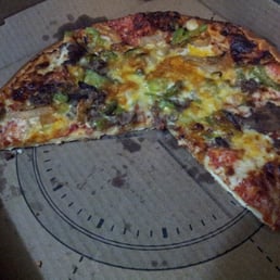 Philly steak pizza -  yum!!