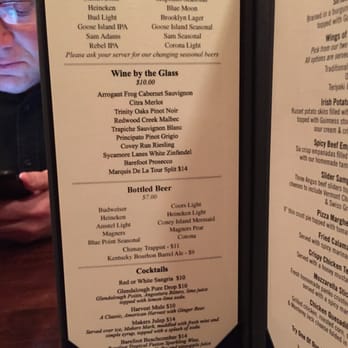 The Wheeltapper Pub And Patio - Drink menu - Irish Near Me - New York, New York