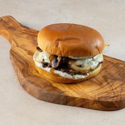 M&M Deli - Mushroom Swiss Truffle Burger