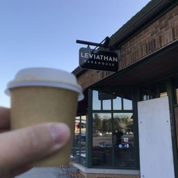 A classic macchiato--small but also a leviathan.