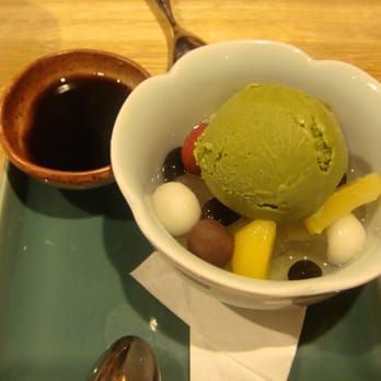Sushi Taro - Matcha Ice Cream with Jello Cubes - Sushi Bars Near Me - Washington, DC, District of Columbia Sushi Taro - Matcha Ice Cream with Jello Cubes - Sushi Bars Near Me - Washington, DC, District of Columbia
