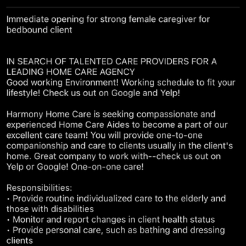 Harmony Home Care - Home Health Care Near Me - Yorba Linda, California Harmony Home Care - Home Health Care Near Me - Yorba Linda, California