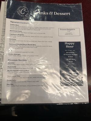 Menu photo 3 Copeland's Jacksonville, FL