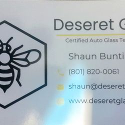 Deseret Glass - Shaun's Business card