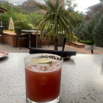 SaltRock Southwest Kitchen - Desert Oasis drink - New American Near Me - Sedona, Arizona