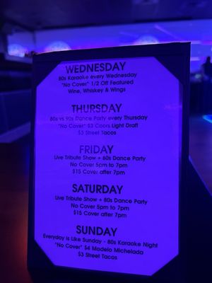 Menu photo 3 The 80s Bar Placentia, CA