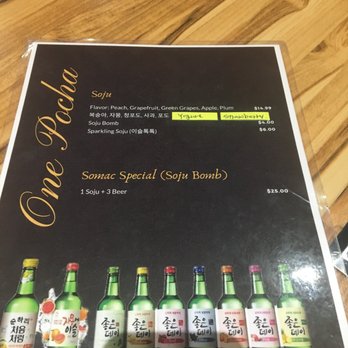 One Pocha - soju flavors - Korean Near Me - San Antonio, Texas