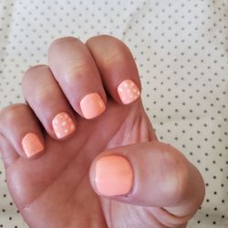 LUX & BLVD - Gel Mani with polka dots