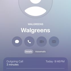 Walgreens - My call log: three calls to this store's number trying to get answers.