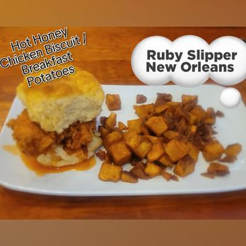 Ruby Slipper Central Business District - Hot Honey Chicken Biscuit - Breakfast & Brunch Near Me - New Orleans, Louisiana