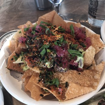 Ballast Point Brewing Long Beach - Poke Nachos - Breweries Near Me - Long Beach, California