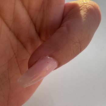 Levon Nail Lounge - Sad hearts. Gel looks gross and not even. My middle finger nail is bigger than my real nail making it look humungous. Sad - Nail Salons Near Me - Upland, California