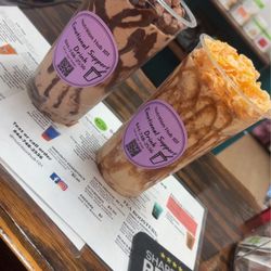 Cocoa Puffs protein smoothie and Fried Ice Cream Smoothie