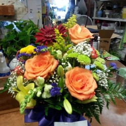 Country Blossoms - An arrangement my mil order for her sister's birthday