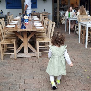 Mandolin Aegean Bistro - Outdoor Seating Area - Mediterranean Near Me - Miami, Florida
