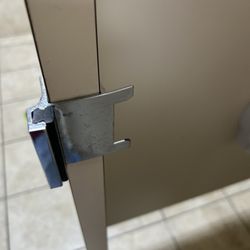 MI3 Center - Men's RR lock, they cut them all off you can't lock them? Weird. Restroom stinks, no fan, no ventilation. Hot stale pee smell