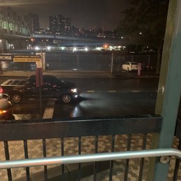 Clear road traffic around midnight, waiting for 2 hours for this car.