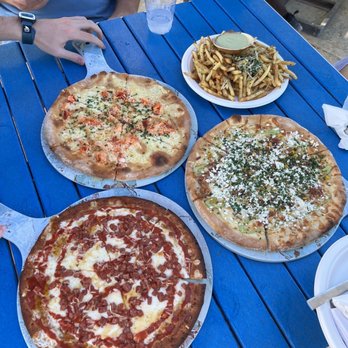 Seaside Cafe - The Seaside Café Signature Pizza - Lobster Bianca, Hot Honey Salami pizza, corn pizza, Parmesan Truffle Fries - Pizza Near Me - Key West, Florida Seaside Cafe - The Seaside Café Signature Pizza - Lobster Bianca, Hot Honey Salami pizza, corn pizza, Parmesan Truffle Fries - Pizza Near Me - Key West, Florida